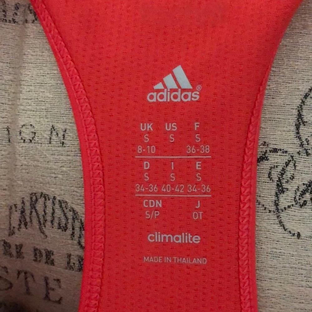 Adidas pink sports bra size small - Picture 3 of 5